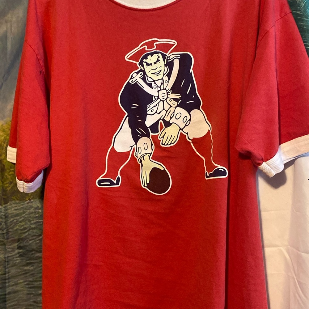 vintage new england patriots reebok tee